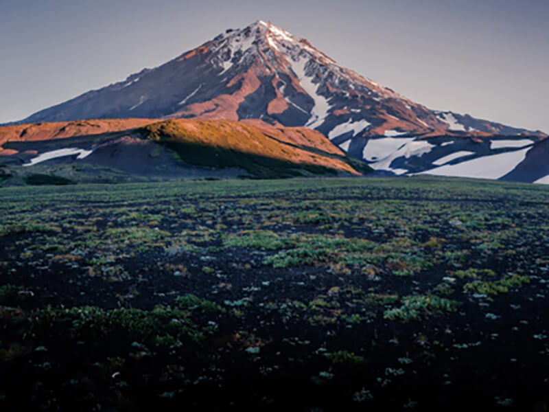 Фотография пейзажа горы Камчатки